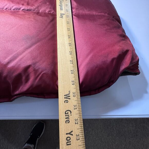 Vintage Tommy Hilfiger Men XXL Goose Down Puffer Vest Reversible Red Grey - Picture 7 of 12